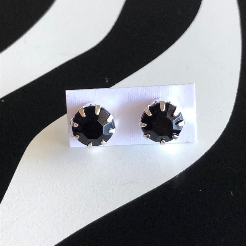 4 for $20 Black and Silver Stud Earrings